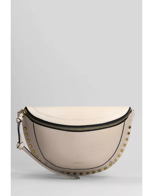 Isabel Marant Skano Waist Bag In Beige Leather