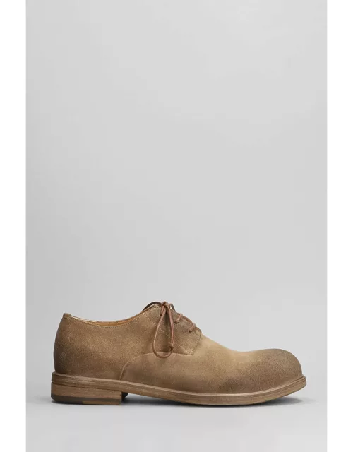 Marsell Lace Up Shoes In Beige Suede