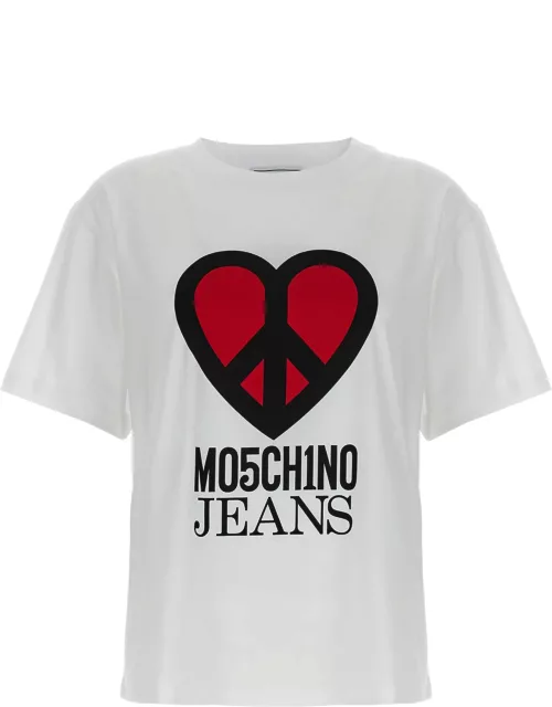 M05CH1N0 Jeans Logo T-shirt