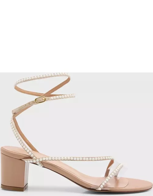 Dassy Pearly Ankle-Strap Sandal