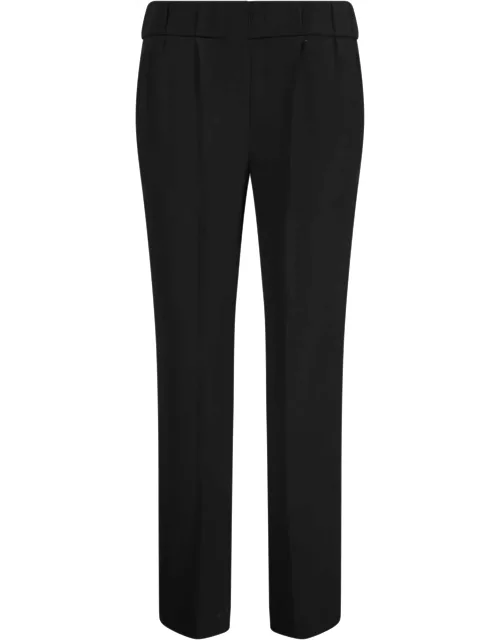 Brunello Cucinelli Black Silk-blend Trouser