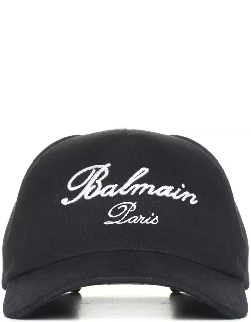 Balmain Black Cotton Hat