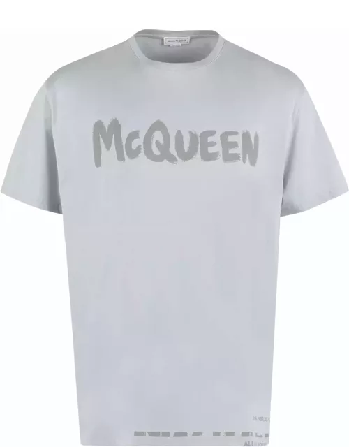 Alexander McQueen Logo Cotton T-shirt