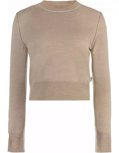 MM6 Maison Margiela Wool-blend Crew-neck Sweater