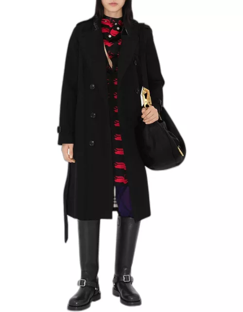 Kensington Organic Belted Double-Breasted Trench Coat