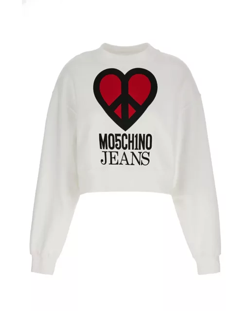 M05CH1N0 Jeans Logo Sweatshirt