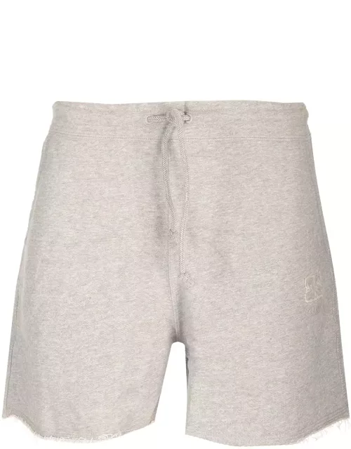 Ganni Grey Shorts With Drawstring
