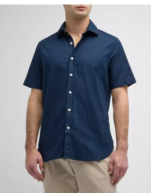 Men's Palermo Seersucker Short-Sleeve Shirt
