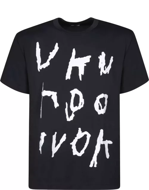 Comme Des Garçons Homme Plus Frontal Print Black T-shirt
