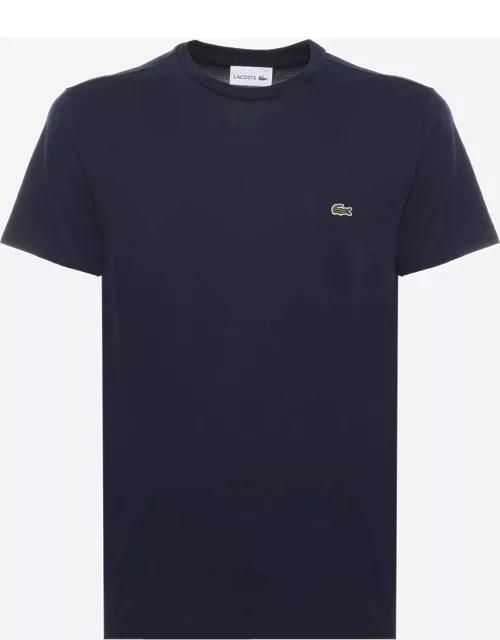Lacoste Navy Blue T-shirt In Cotton Jersey