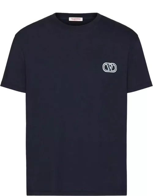 Valentino Garavani T-shirt Jersey,regular,print Vltn Vlogo Signature Jersey Cotone