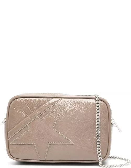 Golden Goose Star Crossbody Bag In Dove-gray Leather