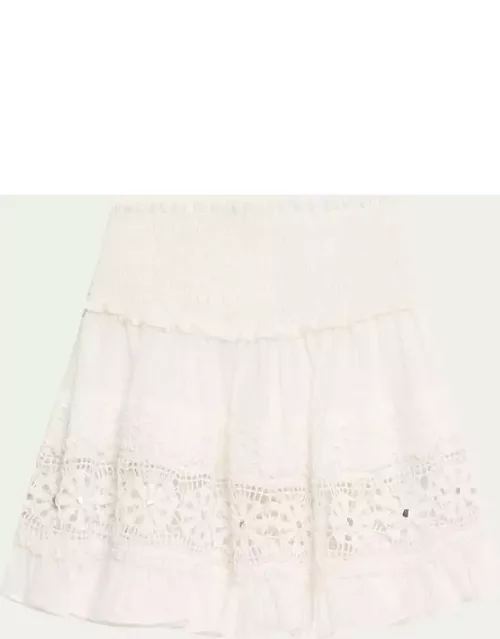 Avayah Embroidered Mini Skirt