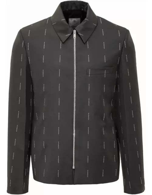 Givenchy Embroidered Twill Blazer
