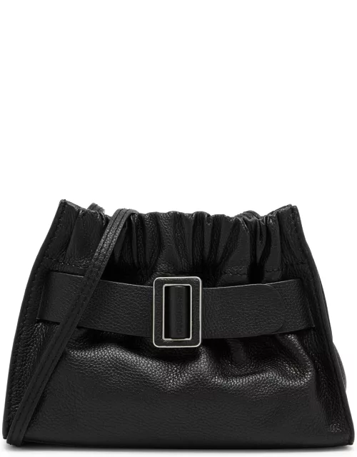 Boyy Scrunchy Leather Shoulder bag - Black