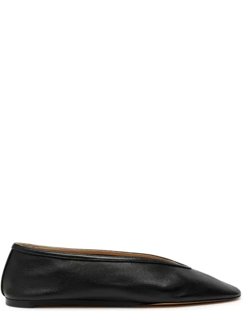 LE Monde Beryl Luna Leather Flats - Black - 38 (IT38 / UK5)