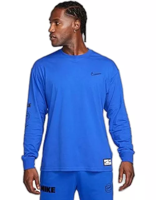 Men's Nike Max90 PRM Long-Sleeve Basketball Graphic T-Shirt