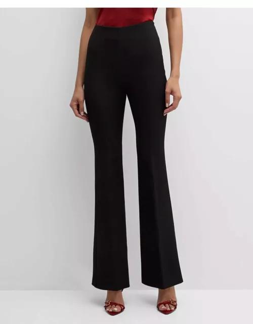High-Rise Stretch Tailored Flared Trouser