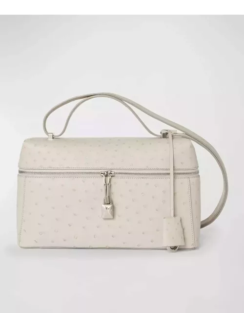 Extra Ostrich Leather Crossbody Bag