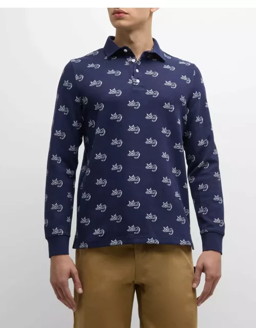 x Noah Men's Jacquard Polo Shirt
