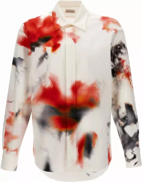 Alexander McQueen obscured Flower Shirt