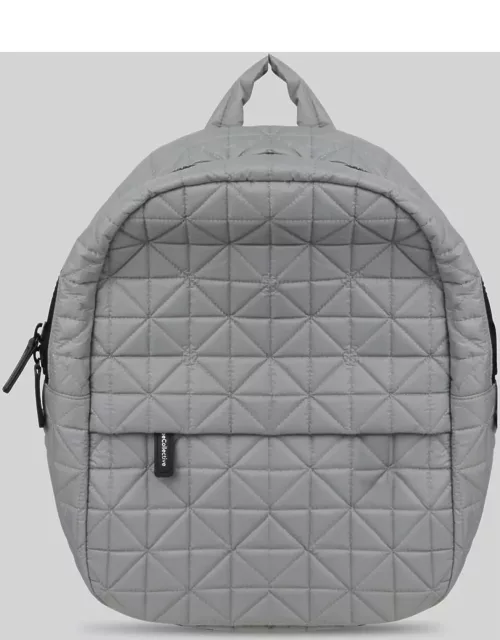 VeeCollective Vee Collective Quilted Leather-trim Backpack