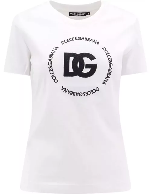 Dolce & Gabbana Cotton T-shirt With Dg Logo