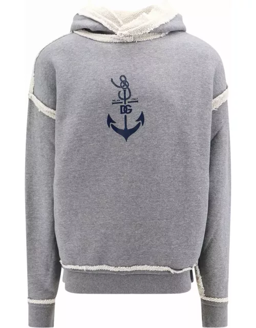 Dolce & Gabbana Sweatshirt With Navy Print
