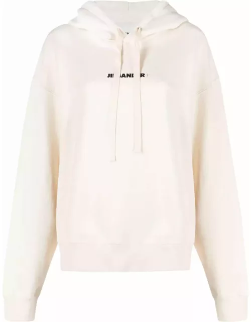 Jil Sander Hoodie Long Sleeves Sweatshirt Rinted Logo