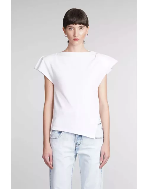 Isabel Marant Sebani T-shirt In White Cotton