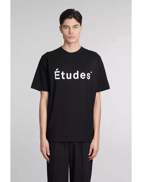 Études T-shirt In Black Cotton