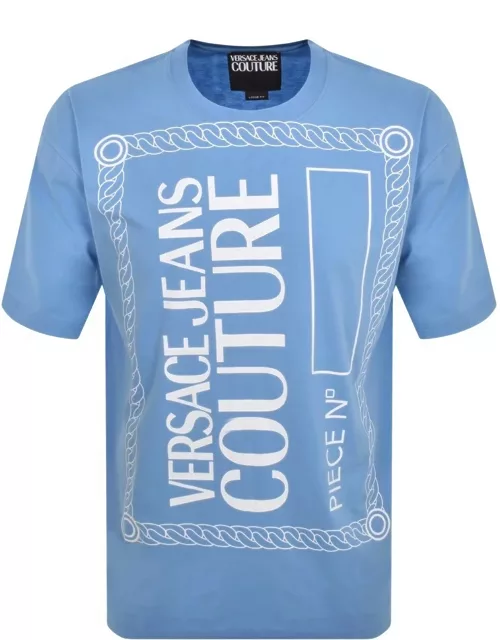 Versace Jeans Couture Logo T Shirt Blue