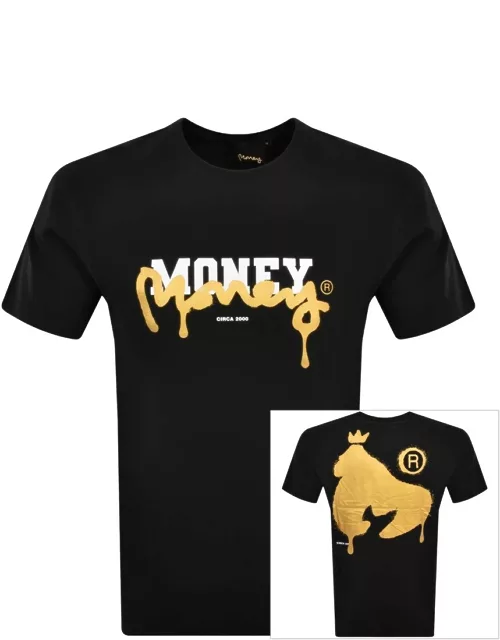Money Defaced Logo T Shirt Black