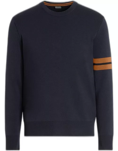 Men's Signifier Stripe Wool Crewneck Sweater