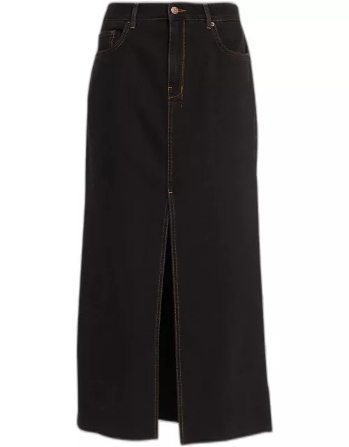 Kara Denim Maxi Skirt