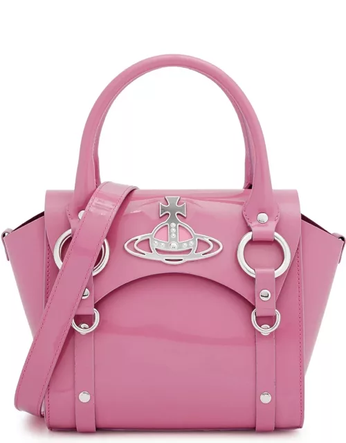 Vivienne Westwood Betty Small Patent Leather top Handle bag - Pink