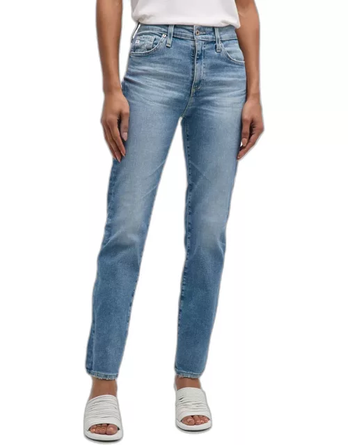 Mari High-Rise Slim Straight Jean
