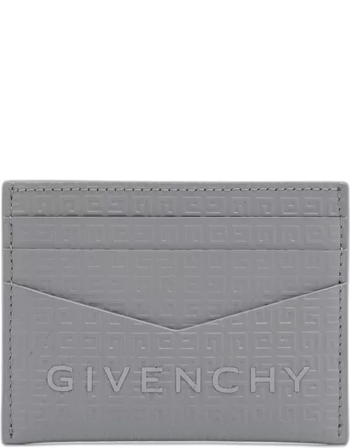 Men's 4G Embossed Leather Card Holder