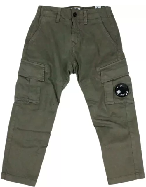 C.P. Company Cargo Pants With Pockets And Lens With Internal Drawstring And America Pockets With Zip And Button Closure