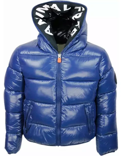 Save the Duck Artie Down Jacket With Hood With Animal Free Padding With Animal-free Padding With Zip Closure And Logo On The Sleeve. Elasticated Edges.