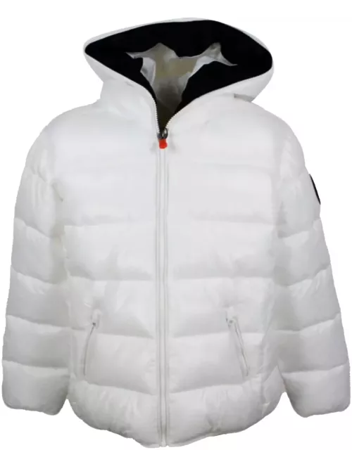 Save the Duck Kate Hooded Down Jacket With Animal Free Padding With Animal Free Padding With Zip Closure And Logo On The Sleeve