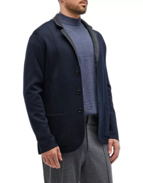 Men's Reversible Sweater Jacket