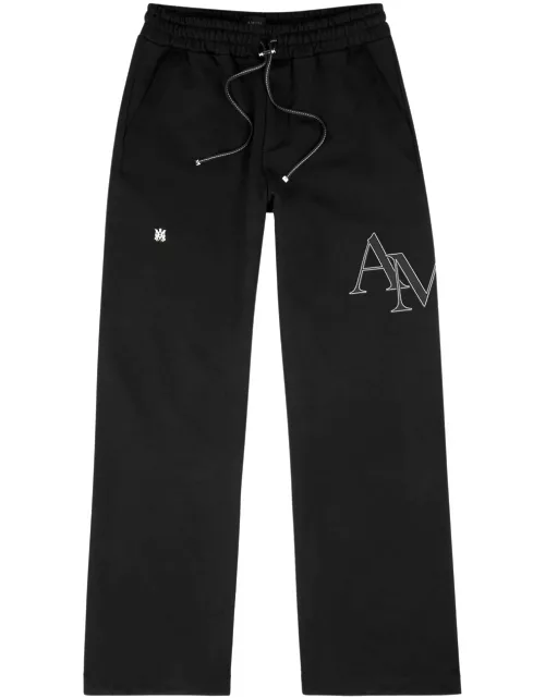 Amiri Logo-appliquéd Cotton Sweatpants - Black