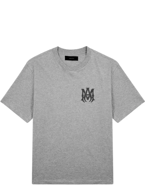 Amiri Logo-print Cotton T-shirt - Grey