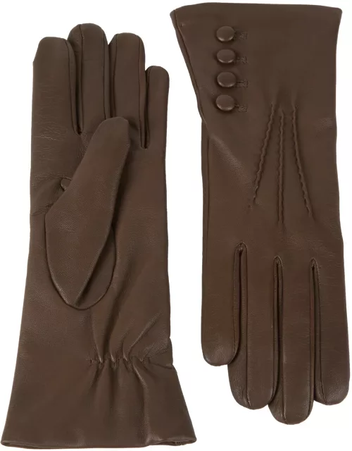 Dents Evelyn Leather Gloves - Brown