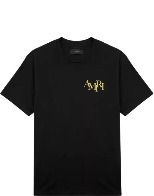 Amiri Embellished Logo Cotton T-shirt - Black