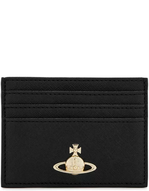 Vivienne Westwood Orb Leather Card Holder - Black