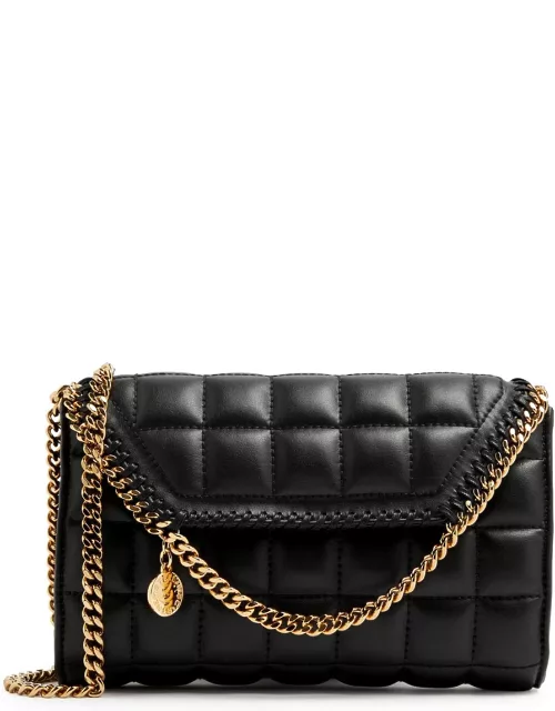 Stella Mccartney Falabella Quilted Faux Leather Cross-body bag - Black