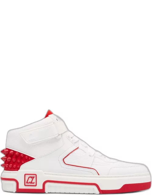 Men's Astroloubi Leather and Textile Mid-Top Sneaker