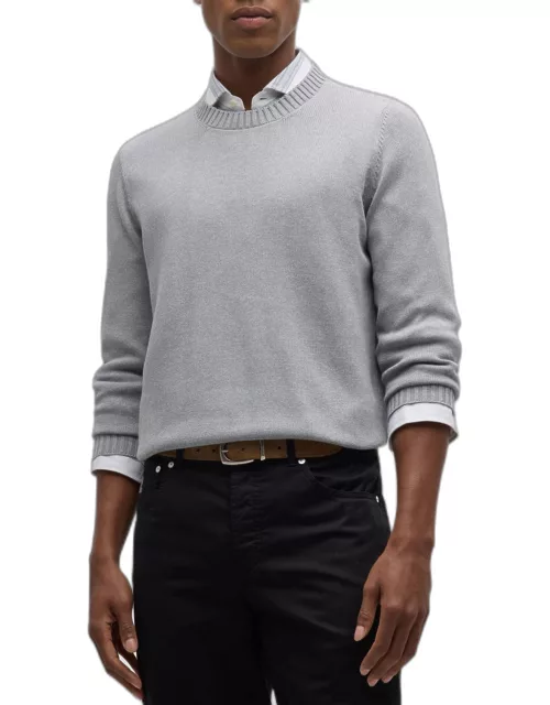 Men's Cotton Crewneck Sweater